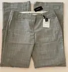 EXPRESS Editor Pants Size 00 R in Gray Luxury Stretch Low Rise Flare NWT