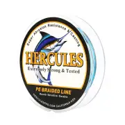 HERCULES 1000M 1094 Yards 4 Strands 10lbs Braided Fishing Line Blue Camo Super