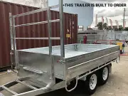 10×6.3 Flat Top / Bed Tandem Dual Axle Trailer For Sale 2800KG ATM Brisbane Qld