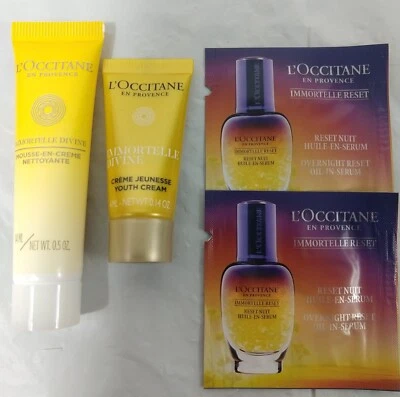 L'Occitane Immortelle Divine Youth Cream & Mousse cleaning cream NEW