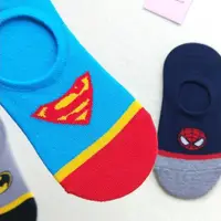 在飛比找ETMall東森購物網優惠-超人卡通蜘蛛俠韓國進口夏季船襪