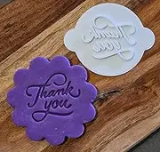 Enticedecorations Thank You Embosser, Cookie Cupcake Stamp, 1 Piece