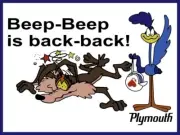 Plymouth Road Runner - Beep Beep is BACK! Metal Sign: 12x16" & Free Shipping