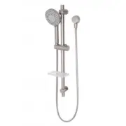 New Shower Head & Sliding Rail Wall System Set Phoenix Tapware Vivid V685 BN