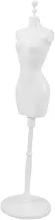 MUSISALY 1 Set Doll Mannequin Stand Mannequin Hanger Dress Form Frame Body Mannequin Dress Forms for Sewing Mannequin for Dress Mini Dress Form Figure Holder Figure Stand White Plastic
