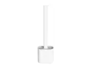 2Pcs Bathroom Silicone Bristles Toilet Brush with Holder Creative Cleaning Brush