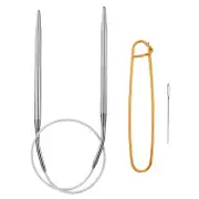 16" Circular Knitting Needles Set US 7/4.5mm Needles 4.13" Stainless Steel