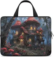 Laptop Case Sleeve Shockproof Computer Carrying Bag Mushrooms and Flowers Notebook Case Cover Laptop Bag Water Resistant Computer Cases Tablet Briefcase for Travel Business 17 Inch