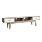 NNEDSZ TV Cabinet Entertainment Unit Stand Storage Drawer Scandinavian 180cm Oak