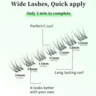 No Need Glue Natural Look False Eyelashes Wispy Individual Lashes