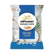 Go Natural Hi Protein Veggie Chips Sea Salt 100g x 5