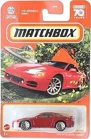 [Matchbox] 1994 Mitsubishi 3000GT, Red Sports Car, Kid, Unisex, 6+ Years, 1 Count