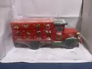 Glitz Home Wooden Christmas Truck With Countdown Advert Calender