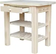 International Concepts WC-3624 Kitchen Island Unfinished