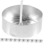Angoily 1 Set Candle Making Kit of Aluminum Candle Holders Wicks for DIY Crafts Stylish Compact Design for Weddings Special Occasions
