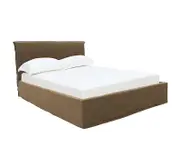 [James Lane] Noosa Bed Cover Linen Cocoa - King