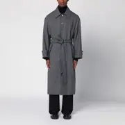 [Ami Paris] Brown belted coat in wool blend 48 FR Brown