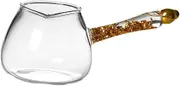 HOLIDYOYO Tea Infuser Glass Public Cup Heat Cold Resistant Brewing Side Handle Tea Set