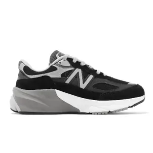 【NEW BALANCE】休閒鞋 990 V6 D 寬楦 女鞋 黑 銀 美製 麂皮 反光 復古 運動鞋 NB 紐巴倫(W990BK6-D)