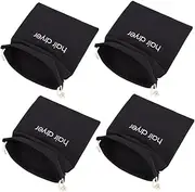 ASAKKURA 4pcs Hair Dryer Storage Bags Drawstring Organizers for Travel Home Durable Canvas Design for Hair Dryers Makeup Personal Items Tidy Clean
