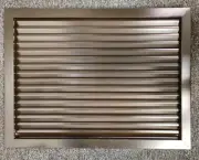 NATIONAL GUARD Fusible Louver: 18 in Ht, 24 in Wd, Dark Bronze - 45AC74