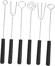 HEATSHAKING 6pcs Stainless Steel Fondue Forks Assorted Chocolate Dipping Tools for Hot Pot Baking Cheese Fruit Easy to Clean for Home Outdoor Use