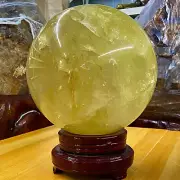 26.45LB Natural Yellow crystal ball Quartz Citrine sphere Mineral healing