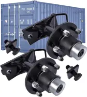 Shipping Container Wheels 6x5.5" Lug Bolt on Spindle Kit For 20/40ft Container