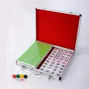 Boutique Mahjong Set - Selected Environmentally Friendly and Healthy Acrylic Production,Aluminum Alloy Gift Box, Majong Set Mah Jong Mah Jongg Sets Majiang
