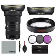 WIDE ANGLE LENS + MACRO LENS + FILTER FOR Sigma 18-35mm f/1.8 DC HSM Art Lens