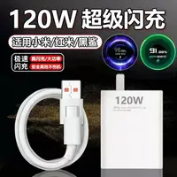 在飛比找樂天市場購物網優惠-快充頭 充電線 小米120W充電器頭超級快充67W適用11p