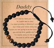 [Kilener] New Dad Bracelet for Men - First Time Daddy Gifts from Wife, Pregnancy Announcement for Husband, Father to Be Birthday Present - Beaded Bracelets