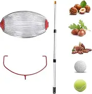 [MYJIO] Acorn Roller | Nut Harvester Rolling - Large Rolling Lightweight Adjustable Long Handle Nut Roller for Hickory, Chestnuts, Buckeyes