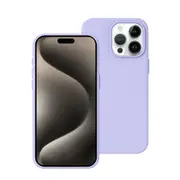iPhone 15 Plus Liquid Silicone Case Cover - Washable, Shock-Proof, Drop-Resistant, Ultra-Soft, Scratch-Free, Durable - Lilac Purple