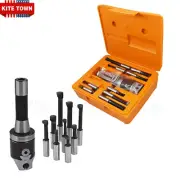 2" Boring Head with R8 Shank, 9pcs 1/2" Carbide Boring Bar Set For Bridgeport