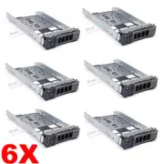6PCS 3.5" Inch SATA SAS Hard Drive Tray Caddy For Dell PowerVault MD1200 MD1400