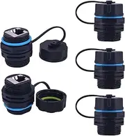 Waterproof CAT6 RJ45 Panel Mount Coupler,Lonlonty IP68 Shielded Industrial Panel Mount Bulkhead Ethernet LAN Pass Through Connector,Female to Female Feed Thru Coupler RJ45 Waterproof Connector 5PACK