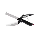 1Pcs 2 in 1 Utility Kitchen Scissors Knife&Board Stainless Steel Smart Kitchen Chef Ourdoor Meat Potato Cheese Vegetable Cut Tools