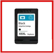 65XL Black Inkjet Print Cartridge, Replacement for HP 65 & 65XL N9K04AA, Compatible with HP DeskJet 2620, 3720, 3721, 3723, 3724, 5020, 5030, 5032, 5034, 5075, Envy 5030