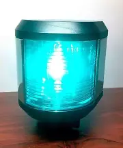 Large Marine Green Starboard Navigation Light Waterproof 2 NM Boats Up To 20M