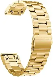[ISOUDE] 26mm Watchband Strap For Garmin Fenix 6X Pro/Descent MK1 / D2 Delta PX 5X Stainless Steel Band Watch Quick Release Correa