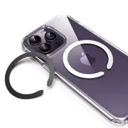 Metal Magsafe Ring For Galaxy iPhone 3x Car Compatible Wireless Charger Black