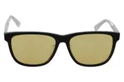 Diesel Chic Black Acetate Sunglasses with Yellow Lenses