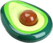 Inflatable Pool Lounger | Avocado-Shaped Adults Pool Lounge - 65X51In Sunbath...