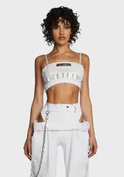 [Namilia] Underworld Crop Top - White