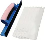 Hand Sanding Block | Sanding Sandpaper Tool | Handheld Gadget with 50 Sheets Sandpaper Set for Beginners Crafting Art Work Furniture Wall Home
