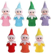 [JHBEMAXS] 7 PCS Mini Baby Elf Twins Kindness Elves Craft Set Tiny Dolls for Girls Boys Kids Adults (Pack of 7 Pieces)