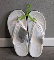 Crocs Crocband Unisex Sandal NEW Size Men 8 Women 10 White Flip Flop Thong