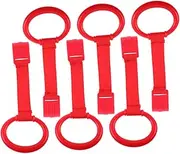 SHOWERORO 6pcs Pull Ring Toddler Walking Harness Motor Skill Development Toys Environment Crib Accessories