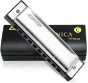EASTTOP T10-3 Harmonica 10Hole Diatonic Blues Harp Key C Harmonica For Adult Kid